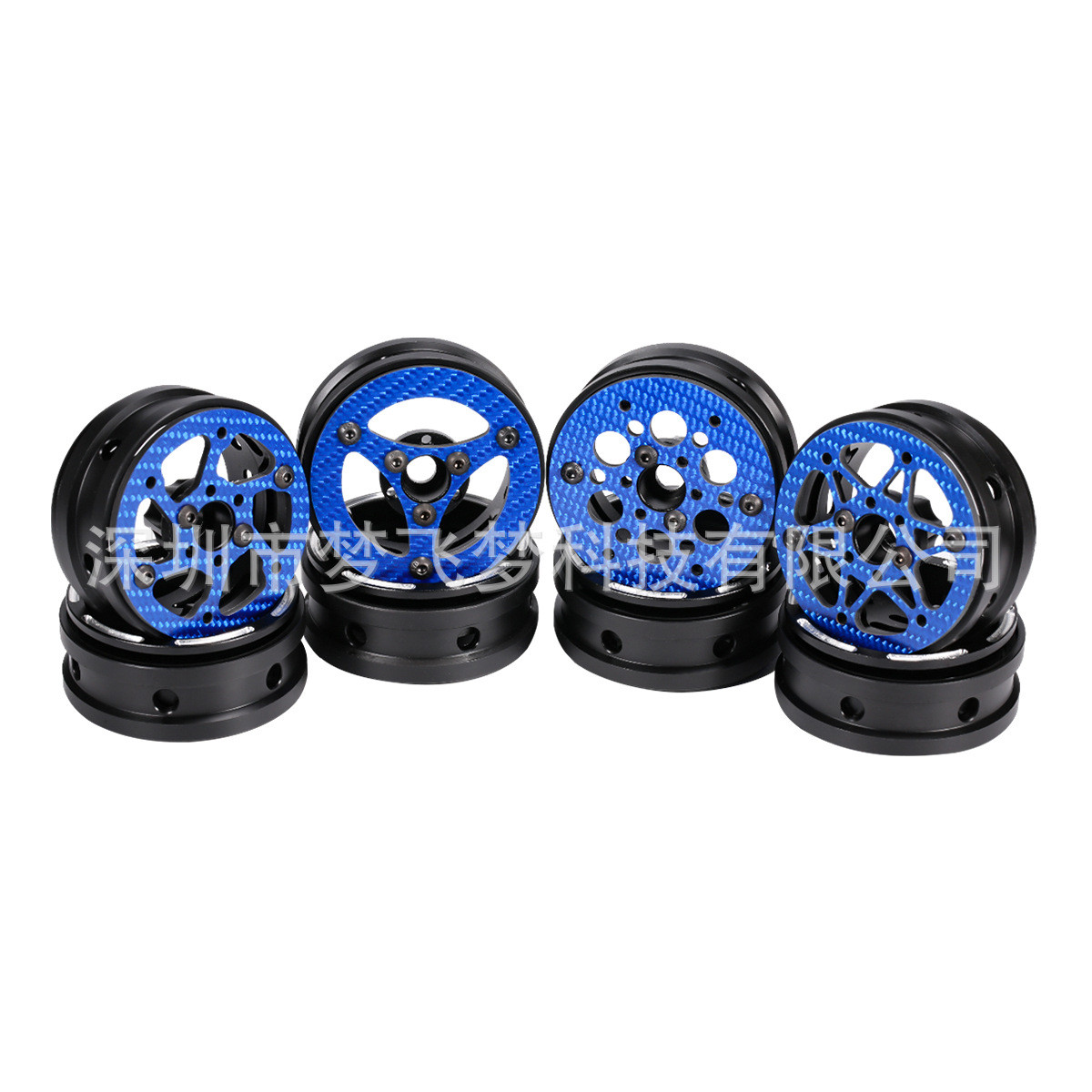 1/10模型车配件SCX10RC1.9寸碳纤维轻量化轮毂