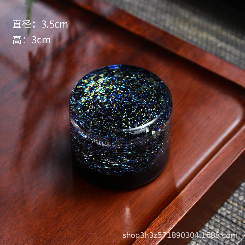 收藏手作风谜星空盖置花语盖托茶道配件圆形方形多款可选茶艺茶具