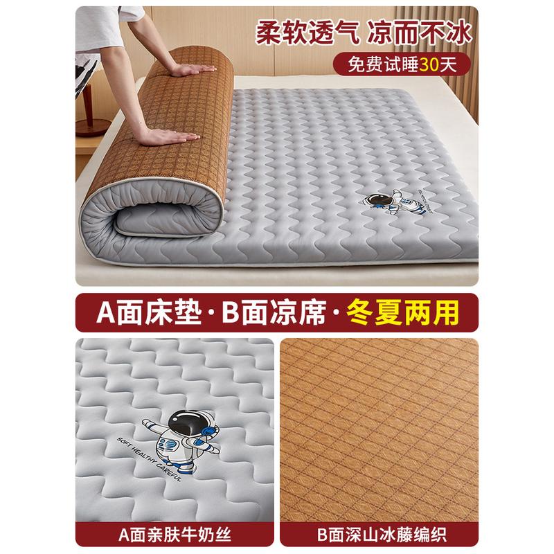 m3no冬夏夏季冰丝凉席床垫子软垫学生宿舍单人榻榻米两用折叠薄款