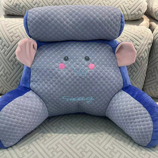 夏季床头靠背沙发抱枕腰靠冰豆豆软包护腰头枕卡通床上宿舍看书