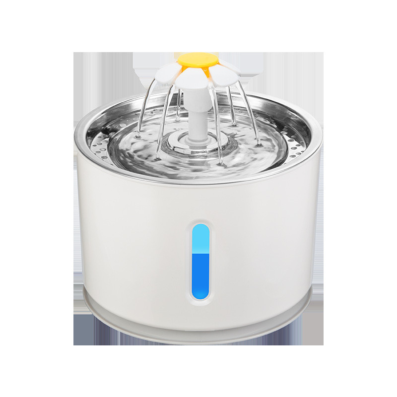 不锈钢宠物自动饮水机猫狗喝水喂水器led光缺水自断电工厂直销