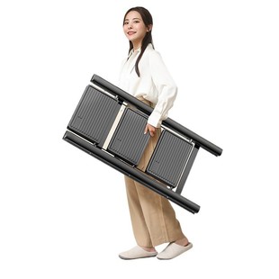 热销奥鹏多功能家用梯子室内折叠梯便携加厚安全人字梯四步楼梯花