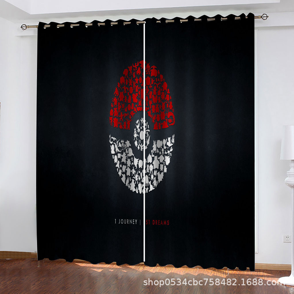 儿童房窗帘男孩窗帘布飘窗阳台太空人遮光隔热防晒卧室成品diy