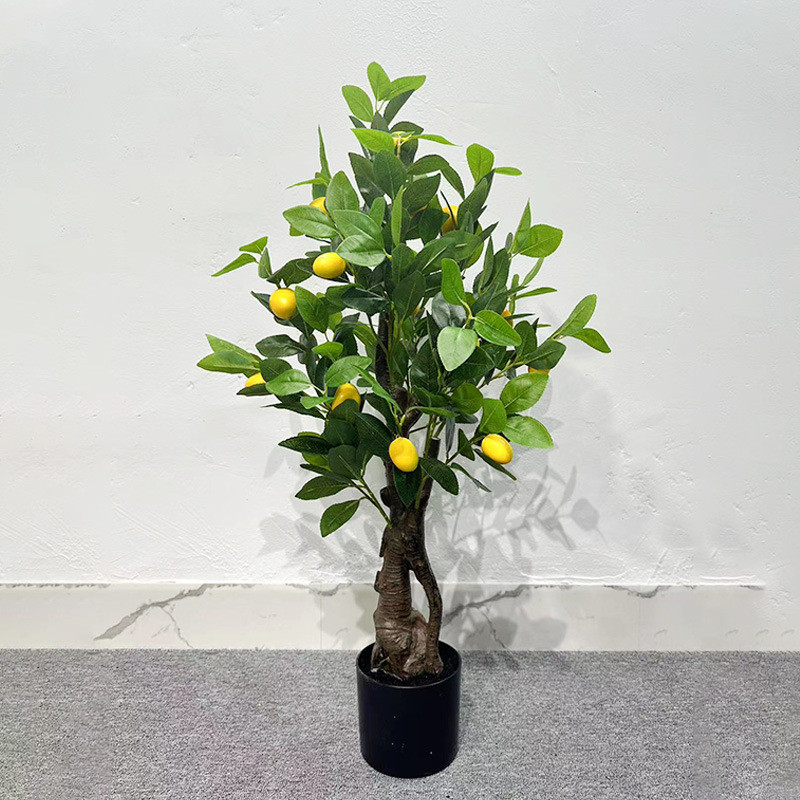 仿真柠檬树盆栽家居装饰盆景办公室水果绿植盆栽室内落地摆件装饰