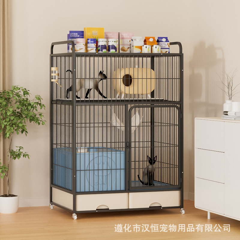猫笼家用柜二三层猫别墅大空间猫屋猫笼子带猫厕一体猫室内猫房子