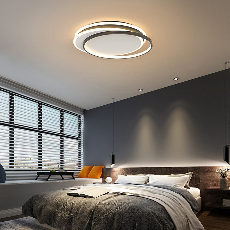 创意2020年新款网红创意圆形北欧卧室大气灯具现代简约客厅吸顶灯
