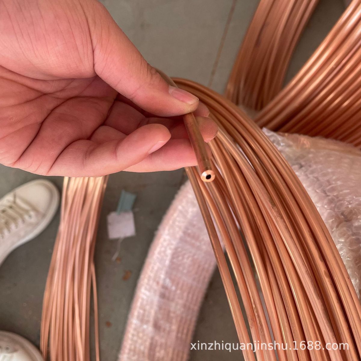 红铜管批发零售空调制冷管道空调铜管弯头规格发一米起齐全