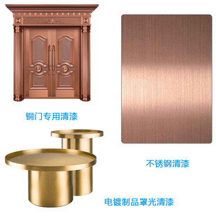 厂家供应不锈钢五金油漆自干型电镀光油附着力好pu高光透明透明