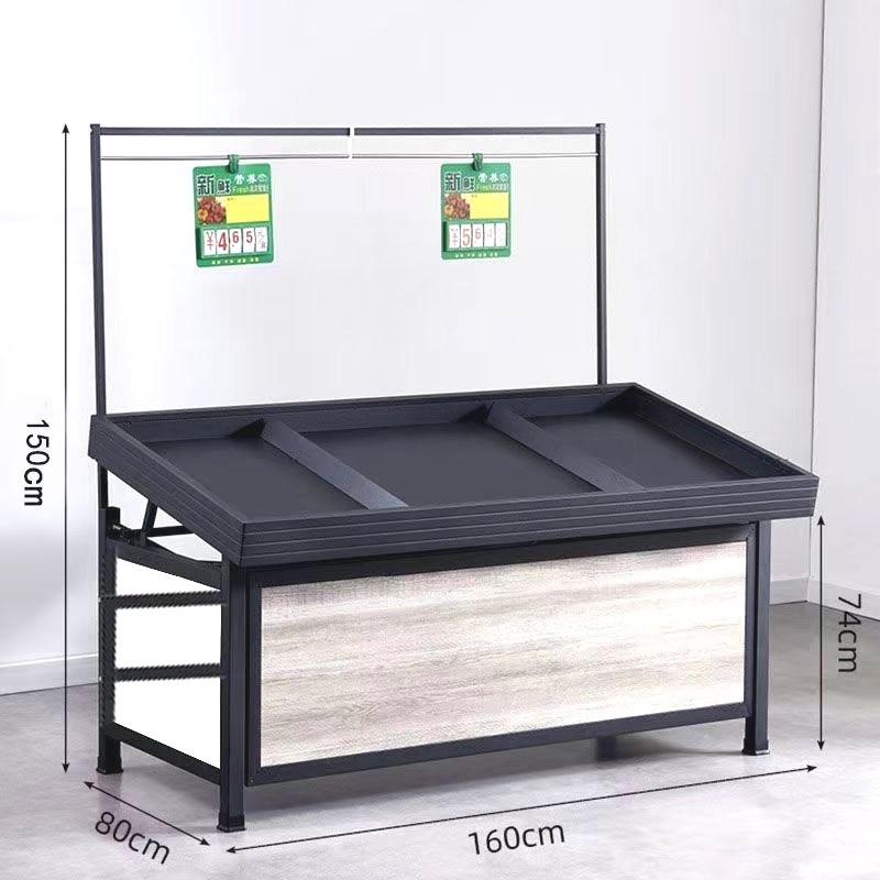 w網2超市水果货架多层果蔬生鲜永辉款中岛展示架架架子钢木货