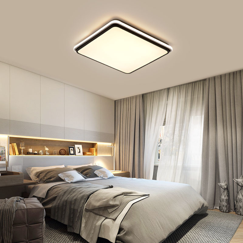 客厅吸顶灯现代简约大气遥控卧室北欧长方形创意吸顶灯led灯具
