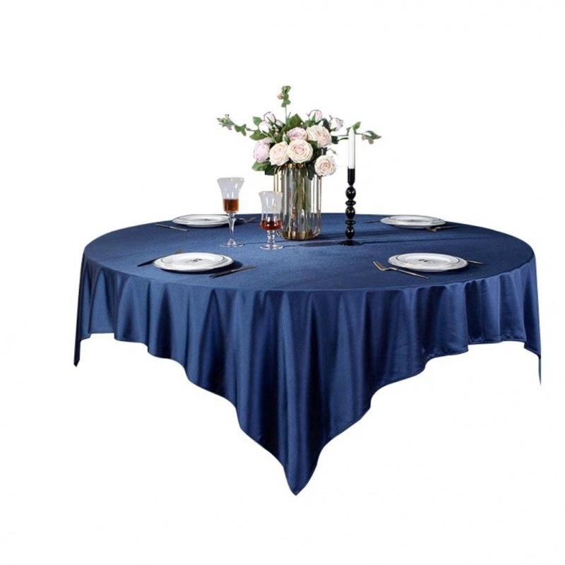 oed酒店大圆桌桌布布艺方形餐厅餐桌布圆形饭店家用方桌婚庆台布