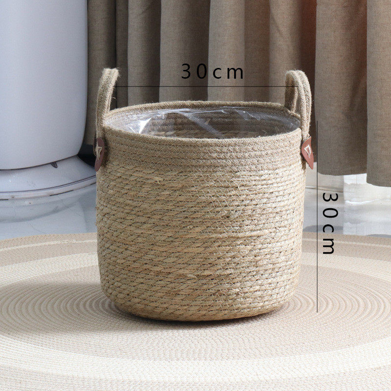 新款藤编编织花盆草编花篮盆栽大绿植大号套盆轻奢高档简约装饰篮,鲜花速递/花卉仿真/绿植园艺,多肉植物,淘宝优惠券,粉丝福利购,淘宝优惠卷