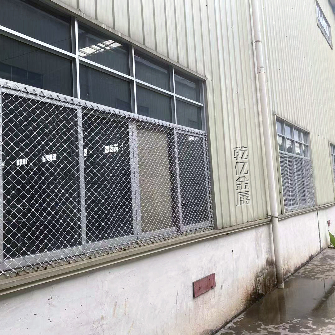 佛山批发铝美厂房格网车间窗户防盗围网机械设备菱形防护网现货