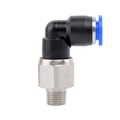 sns快气动nrl低速弯头360度高速旋转气管快速接头直角神驰插弯头