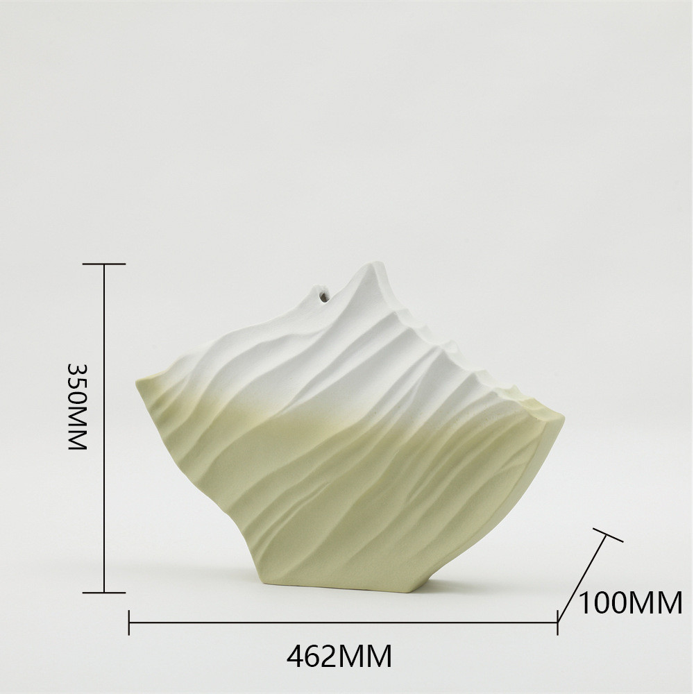 卧室极简家居陶瓷花瓶果盘摆件客厅插花花器创意餐厅落地装饰品