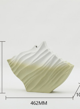 卧室极简家居陶瓷花瓶果盘摆件客厅插花花器创意餐厅落地装饰品