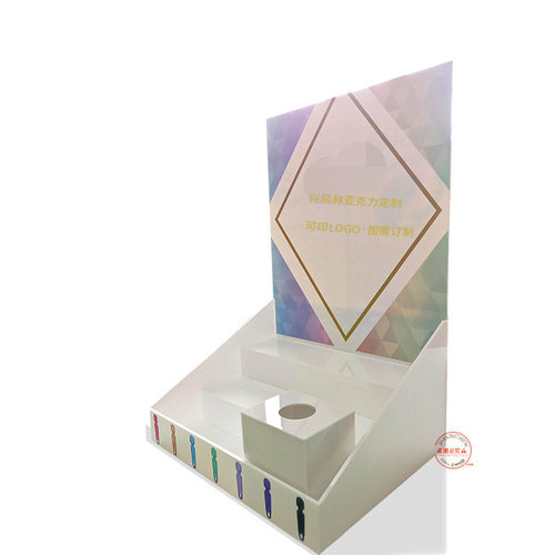 来图定制l展示架有机玻璃型白色亚克力仪器陈列可拆装uv彩色架子