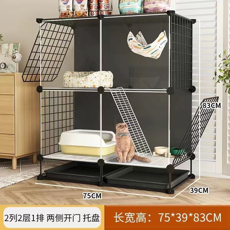 猫笼家用室内猫别墅超大猫笼子猫舍带厕所封闭式自由空间猫咪猫窝