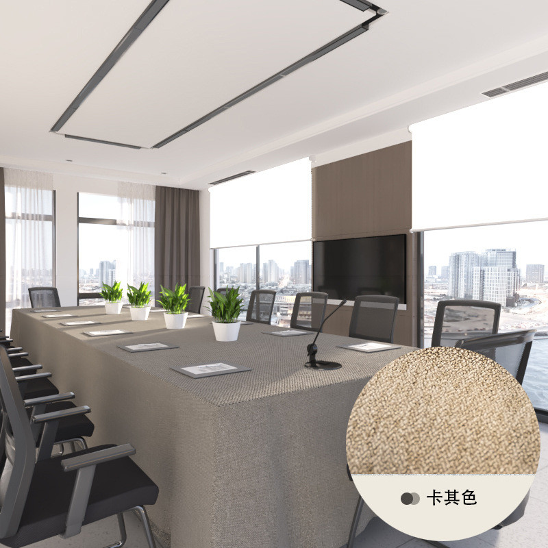 1s2j批发加大尺寸会议室桌布长方形商务盖布茶桌布艺办公室纯色素
