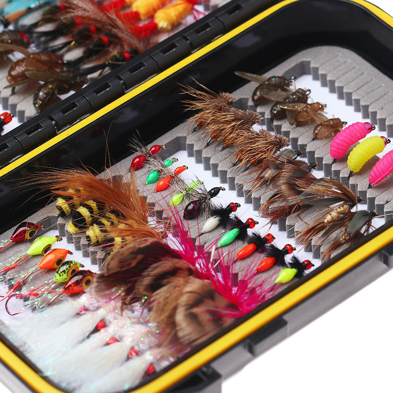 51/90若虫套装仿生飞蝇钩毛球钩鱼卵钩只钩多款式仿生饵鱼钩批发