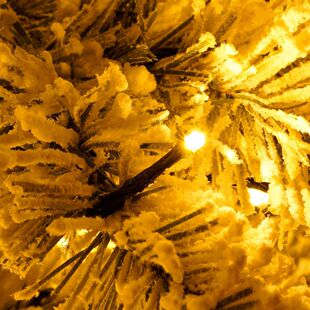 加密款1.8米植绒加灯圣诞树爆仿真落雪树装饰品工厂定制