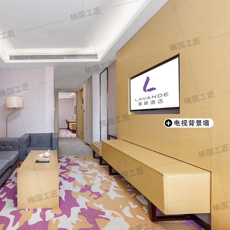 客房枫酒店床民宿公寓专用板式家具快捷宾馆床豪华商务丽桌椅家具