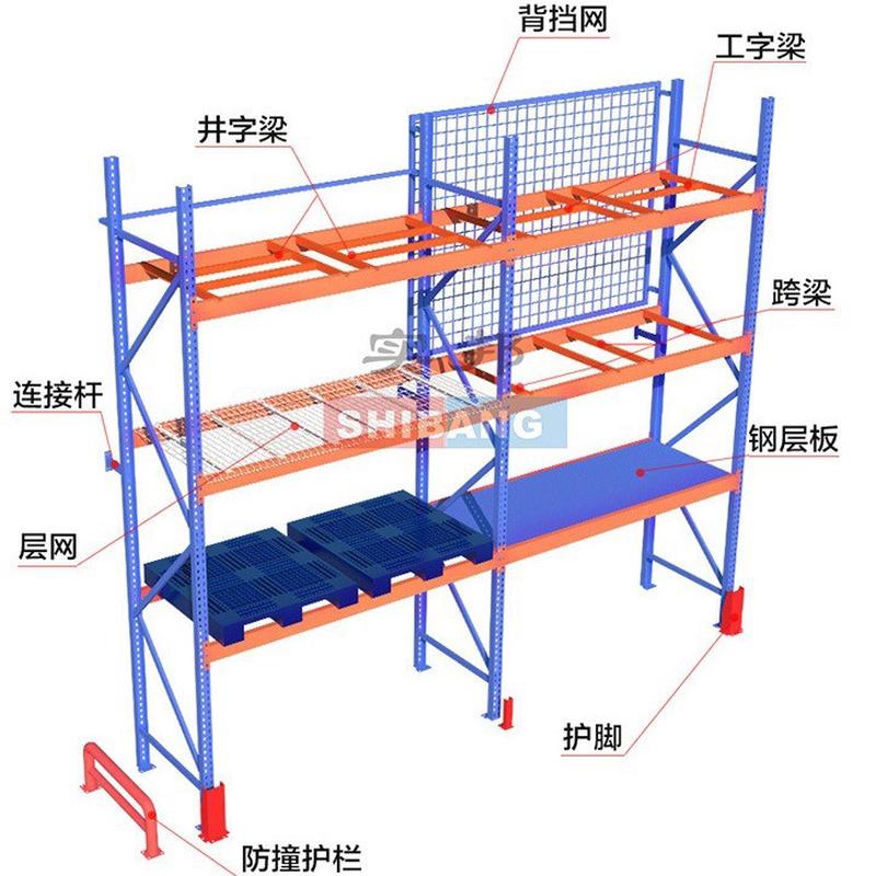 热销江浙沪重型货架厂家多层梁式横托盘仓库货架子加厚高位仓储货