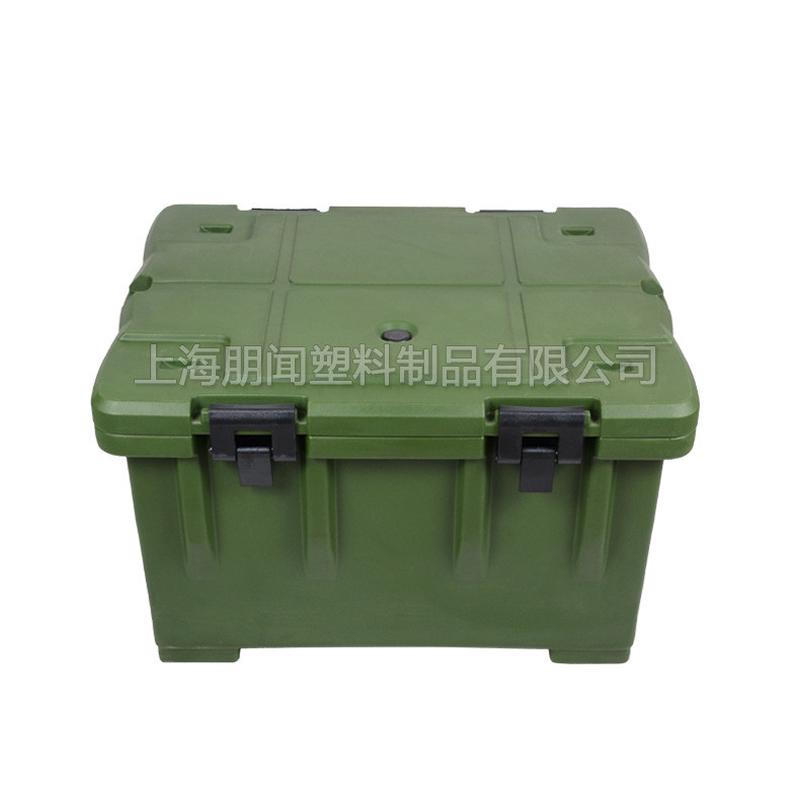 朋闻滚塑大容量110l团底轮带膳快餐配送饭盒餐盒保温箱