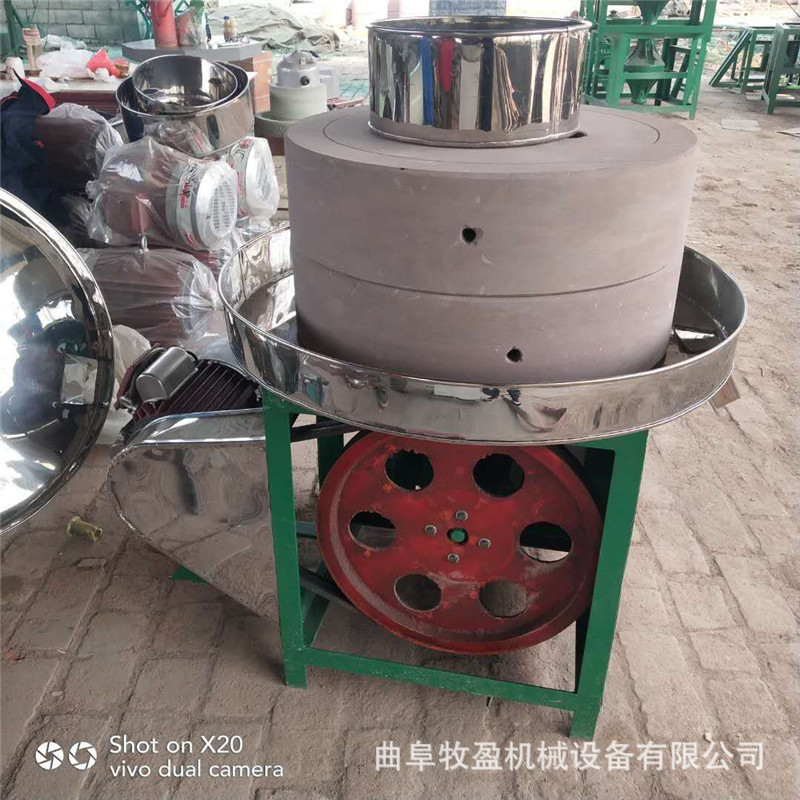 热销半自动商用石磨面粉机小型传统豆腐豆花磨浆机黄金玉米饼石磨