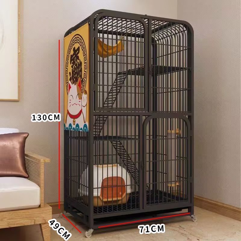 猫笼家用室内大空间带厕所一体式二层猫舍猫笼占地猫窝不子别墅