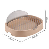 开放式 狗狗引导厕所宠物狗狗厕所小型狗狗大型犬防踩屎中尿盆用品