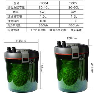 eheim伊罕精巧桶配送2004/2005过滤桶外置鱼缸过滤器滤材