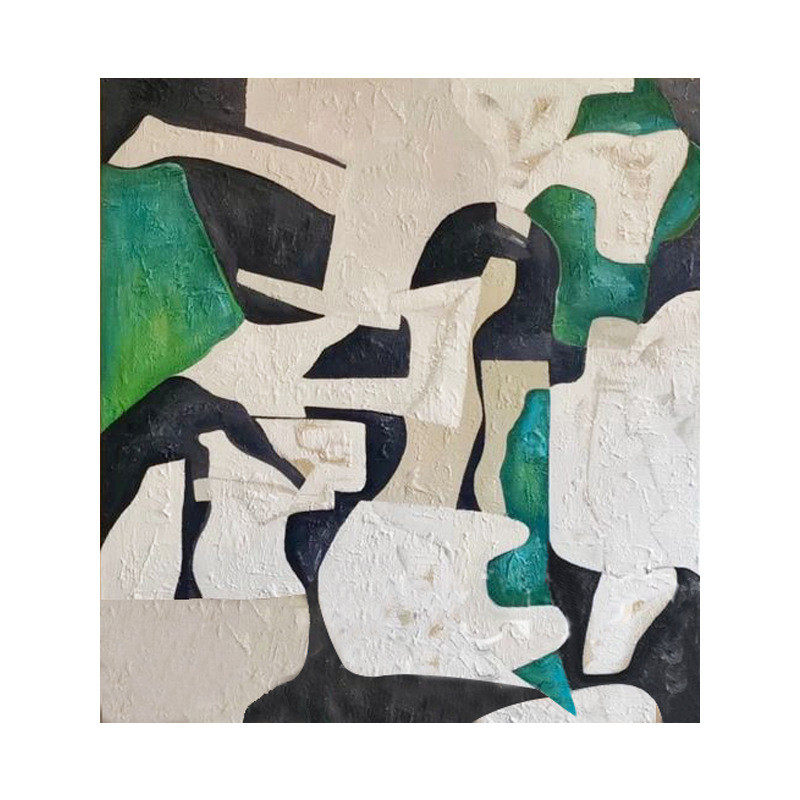 简约挂画客厅沙发后面现代装饰画法式奶油风高级感背景墙轻奢大幅