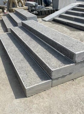 青石浮雕台阶石别墅庭院入户大门口踏步装饰摆件门槛铺地石大理石