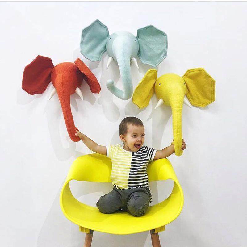 北欧风ins新款装饰头儿童房幼儿园动物挂饰墙面墙上的装饰,家居饰品,壁饰,淘宝优惠券,粉丝福利购,淘宝优惠卷