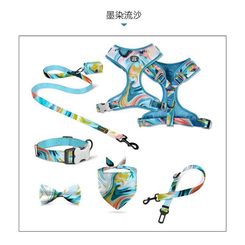 宠物用品现货批发工厂牵引绳狗绳收纳套装狗狗遛狗绳项圈狗胸背带