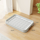 狗厕所特大号尿防溅带立柱可冲洗家用平板式 狗狗尿盆便盆