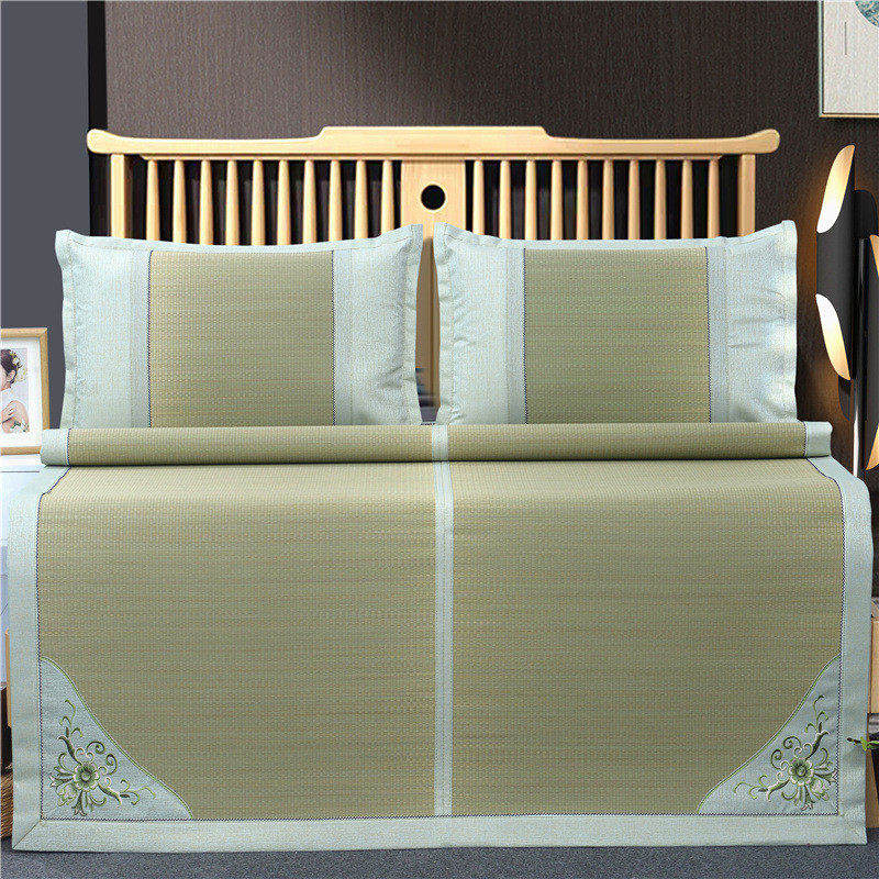 alj6蔺草席软草席凉席可折叠席子芦苇草便携老式夏季冬夏两用