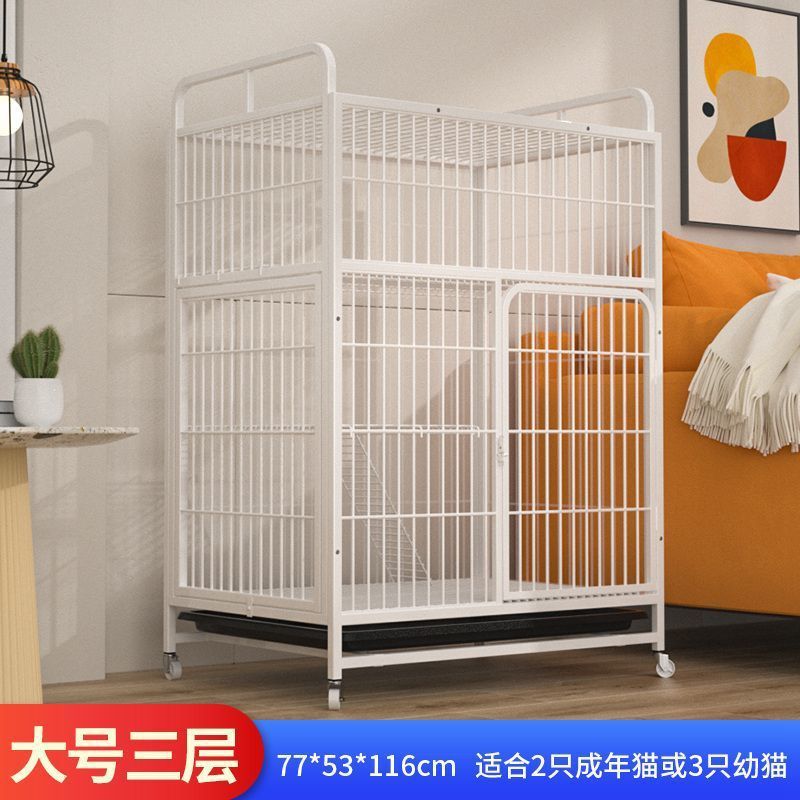 猫笼家用室内超大子带厕所一体猫别墅不占地方管猫屋猫舍猫笼空间