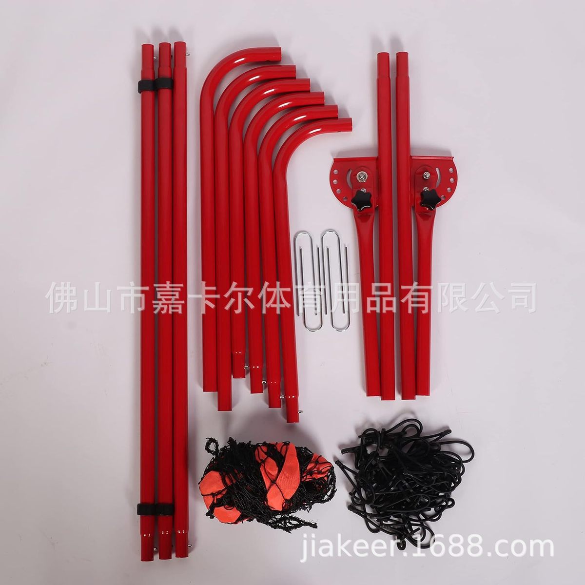 热销便携式网垒球练习反弹棒球回弹可拆卸垒球训练器目标网回弹