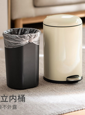 3rlm懒角落垃圾桶家用带盖子脚踩翻盖脚厨房大容量卫生间卧室客厅