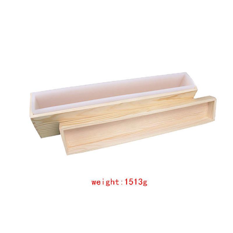 长方形窄款手工皂模具硅胶木盒三合一香皂肥皂硅胶模克皂2200出