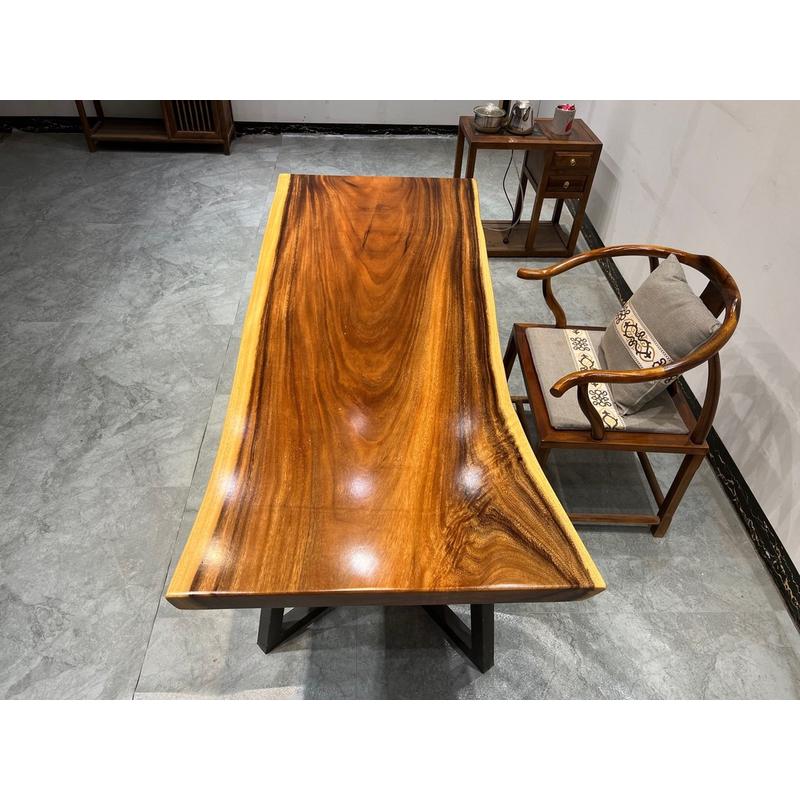 胡桃木原木1.8米*80*5.5胡桃大板桌大板实木茶台家用休闲茶桌餐桌