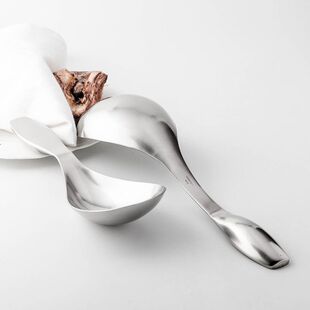 厚皮橙同款勺子不锈钢汤勺大号盛汤家用地主勺短柄公勺分餐勺粥勺