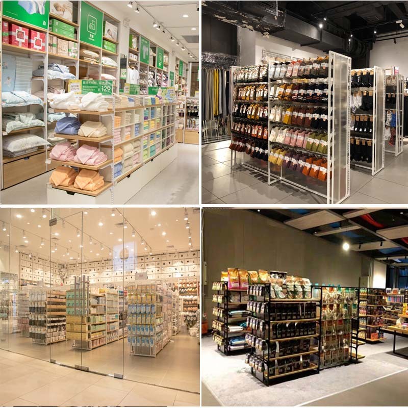 宠物店创货架精品饰品多功能自由组合双面中岛柜母婴文具名展示架