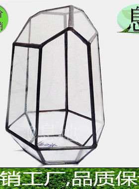 促销16035f包邮!工厂直销!创意几何微景观玻璃花房多肉植物