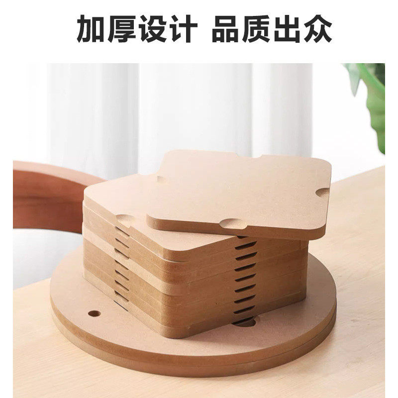 陶艺工具拉坯辅助垫板吸水密度板可替换纤维板转盘晾泥板玩坯堂