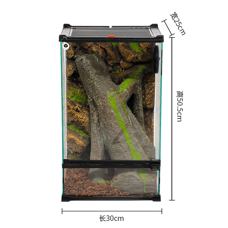 爬宠造景缸一体爬虫缸一物成景雨林爬宠缸缸宠景观爬沙漠爬缸