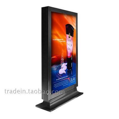 广告牌双面滚动广告灯箱户外车站立式落地单面室外防雨灯箱牌定