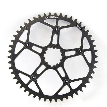 热销碳纤维cruzbike曲柄组转接座三钉直装bcd104/110/130盘托爪5